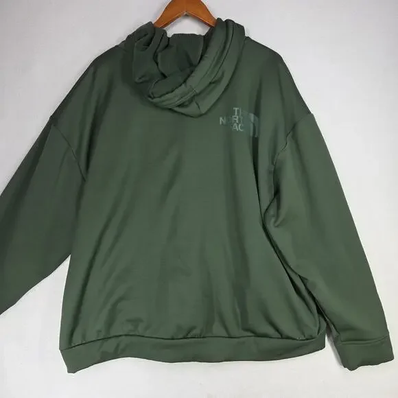 The North Face Hoodie Mens XXL Sweatshirt Pullover Logo Green Winter Cold Fall - Picture 7 of 12